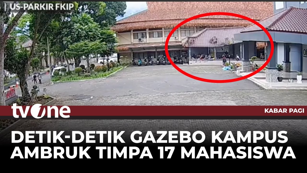 tvOne: Gazebo Collapse Injures 17 Students at Siliwangi University