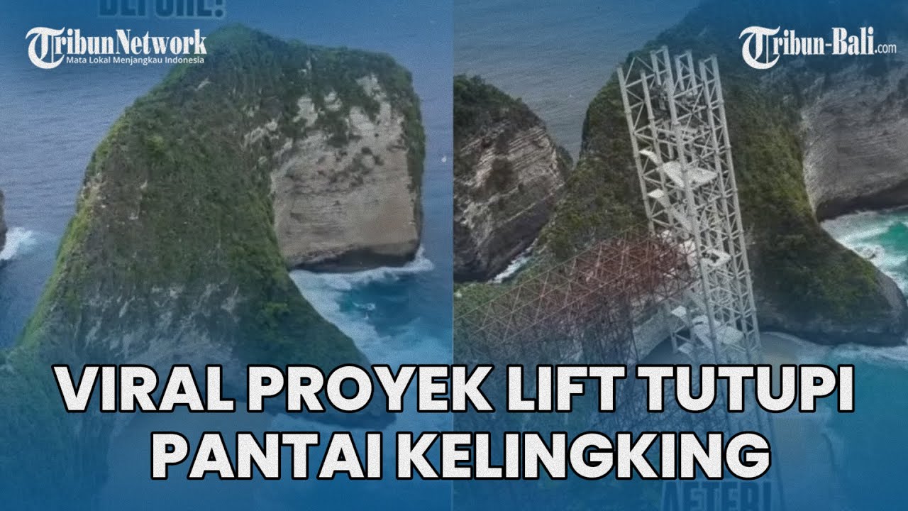 TRIBUN BALI: Controversy Erupts Over Glass Elevator Construction at Bali's Kelingking Beach